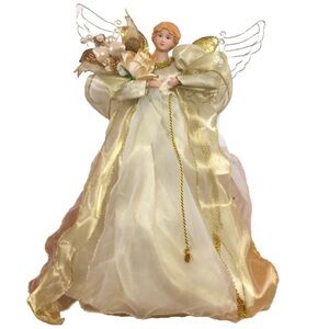 Gold 16” Angel tree topper or decor